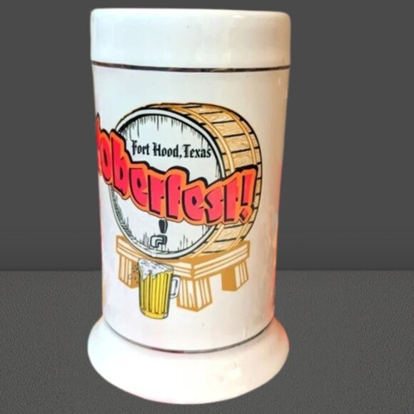 Vintage Rare Ft. Hood Oktoberfest Mug Beverage Handle Stein - Picture 1 of 2